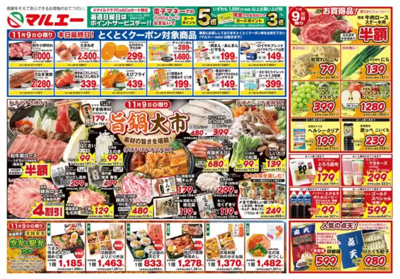 入善町でのマルエーのカタログ | マルエー チラシ | 2025-11-09T00:00:00.000Z - 2025-11-10T00:00:00.000Z
