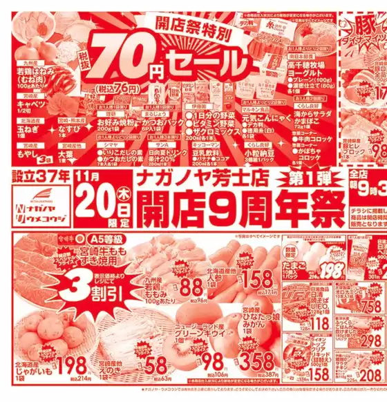 さいたま市でのNAGANOYAのカタログ | NAGANOYA チラシ | 2025-11-20T00:00:00.000Z - 2025-11-21T00:00:00.000Z