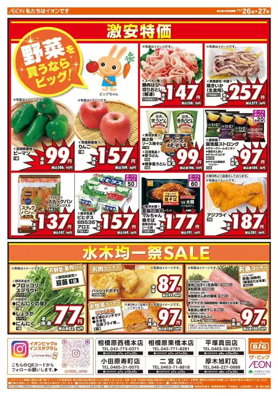 深谷市でのザ・ビッグのカタログ | すべての人のための魅力的な特別オファー | 2025-11-26T00:00:00.000Z - 2025-11-27T00:00:00.000Z