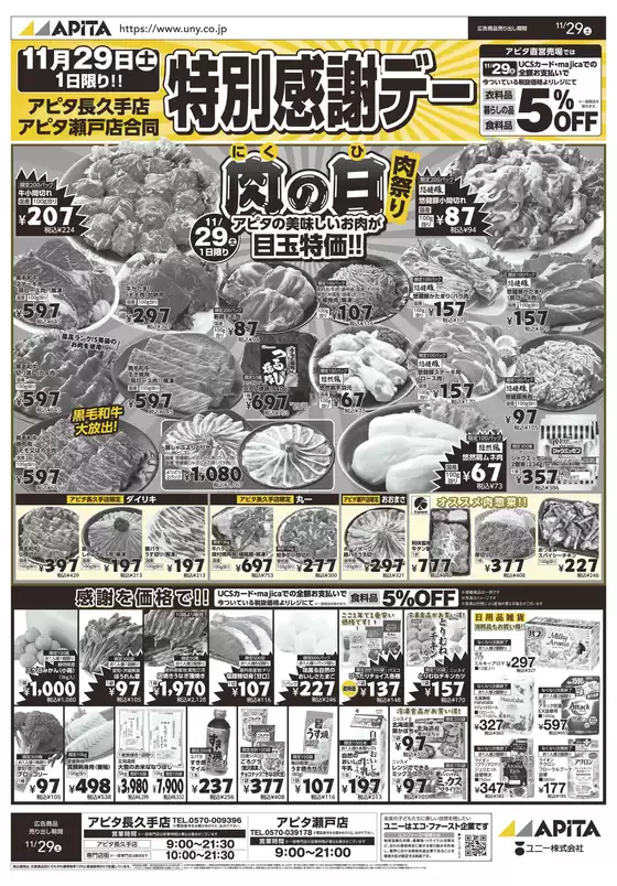 津市でのアピタのカタログ | 魅力的なオファーを発見する | 2025-11-28T00:00:00.000Z - 2025-11-29T00:00:00.000Z