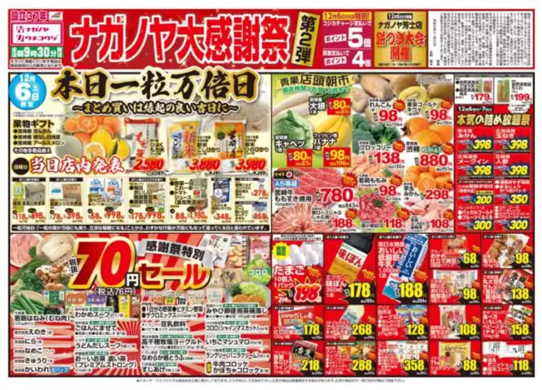 岐阜市でのNAGANOYAのカタログ | NAGANOYA チラシ | 2025-12-06T00:00:00.000Z - 2025-12-10T00:00:00.000Z