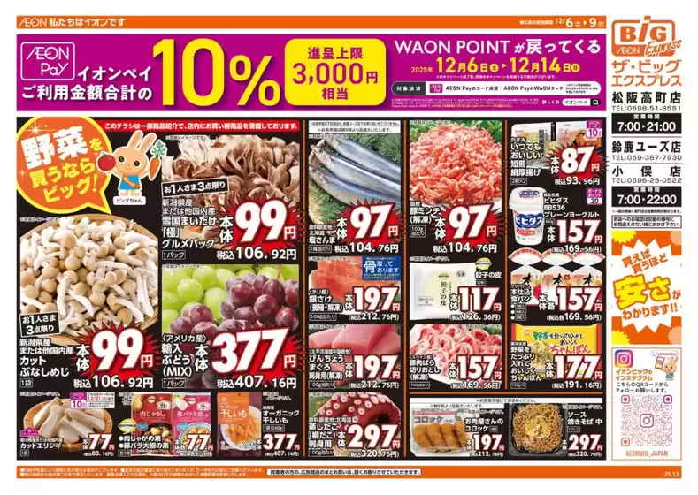 ザ・ビッグのカタログ | すべての掘り出し物ハンターのためのトップオファー | 2025-12-06T00:00:00.000Z - 2025-12-09T00:00:00.000Z