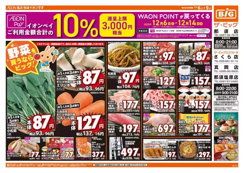 ザ・ビッグのカタログ | 現在の取引とオファー | 2025-12-06T00:00:00.000Z - 2025-12-09T00:00:00.000Z