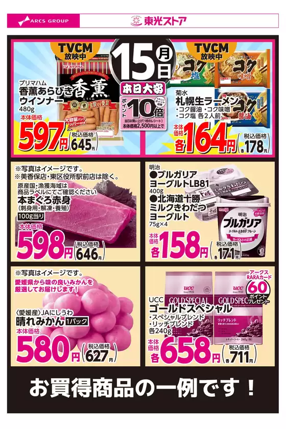 東光ストアのカタログ | 12月15日お買い得品 | 2025-12-14T00:00:00.000Z - 2025-12-15T00:00:00.000Z