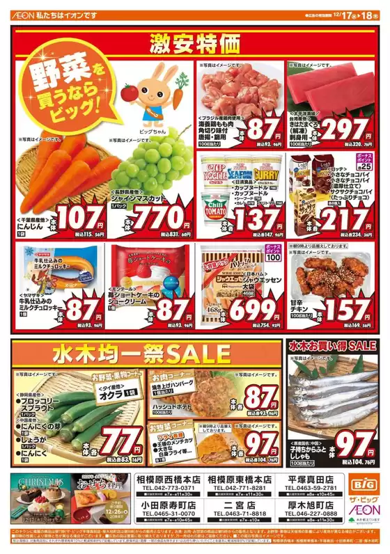 甲斐市でのザ・ビッグのカタログ | 私たちのお客様のための排他的な取引 | 2025-12-17T00:00:00.000Z - 2025-12-18T00:00:00.000Z