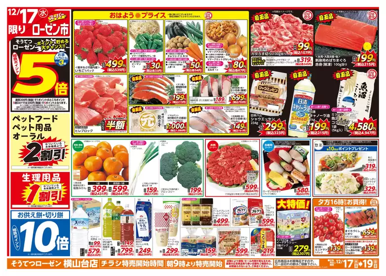 睦沢町での相鉄ローゼンのカタログ | 倹約家のためのトップオファー | 2025-12-16T00:00:00.000Z - 2025-12-19T00:00:00.000Z