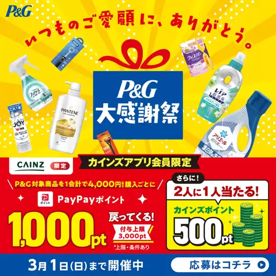 カインズホームのカタログ | P&G大感謝祭 12/18号 | 2025-12-17T00:00:00.000Z - 2026-01-06T00:00:00.000Z