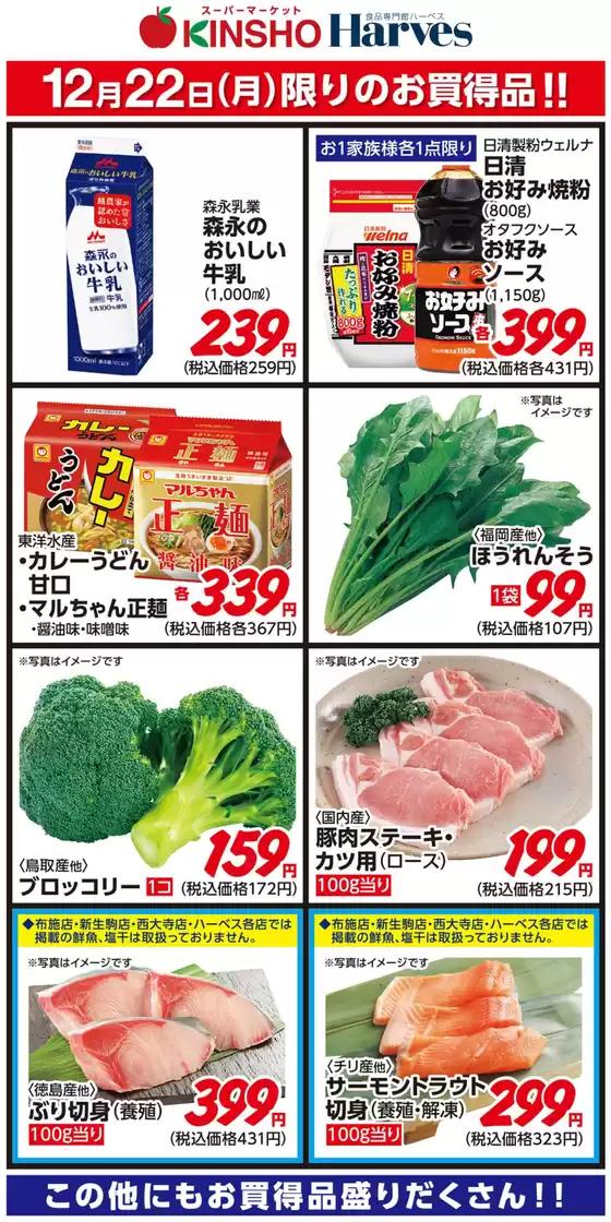 ハーベスのカタログ | 12/22限りのお買得品！ | 2025-12-21T00:00:00.000Z - 2025-12-22T00:00:00.000Z