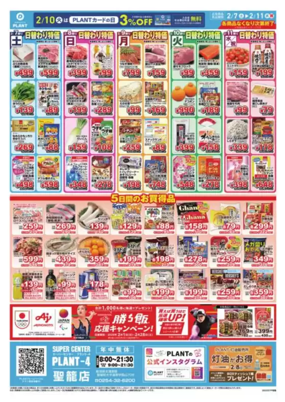 奈良市でのスーパーセンタープラントのカタログ | すべてのお客様のためのトップディール | 2026-02-07T00:00:00.000Z - 2026-02-11T00:00:00.000Z
