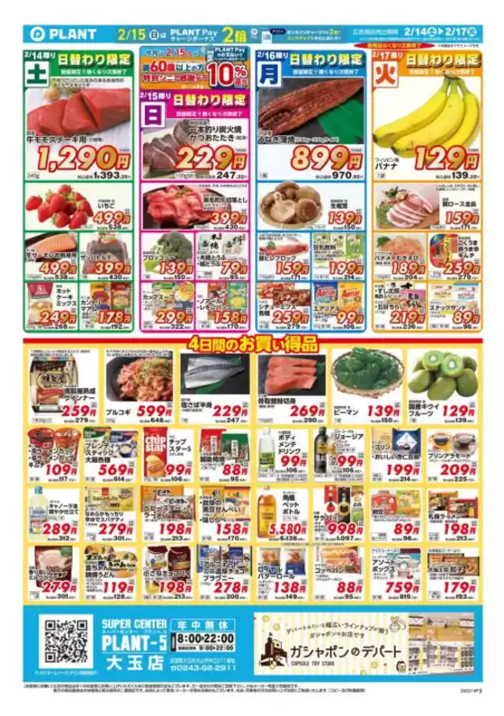 スーパーセンタープラントのカタログ | 排他的な取引と掘り出し物 | 2026-02-14T00:00:00.000Z - 2026-02-17T00:00:00.000Z