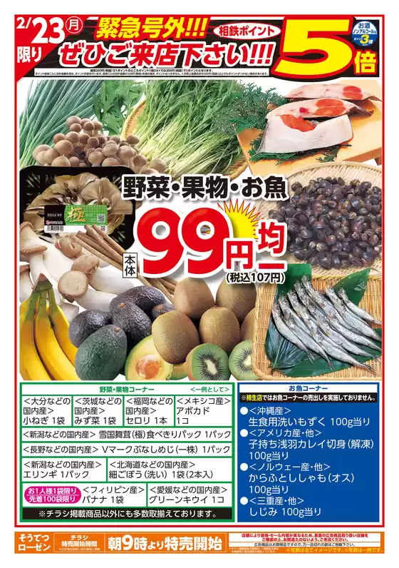 越前市での相鉄ローゼンのカタログ | あなたのための特別オファー | 2026-02-22T00:00:00.000Z - 2026-02-24T00:00:00.000Z