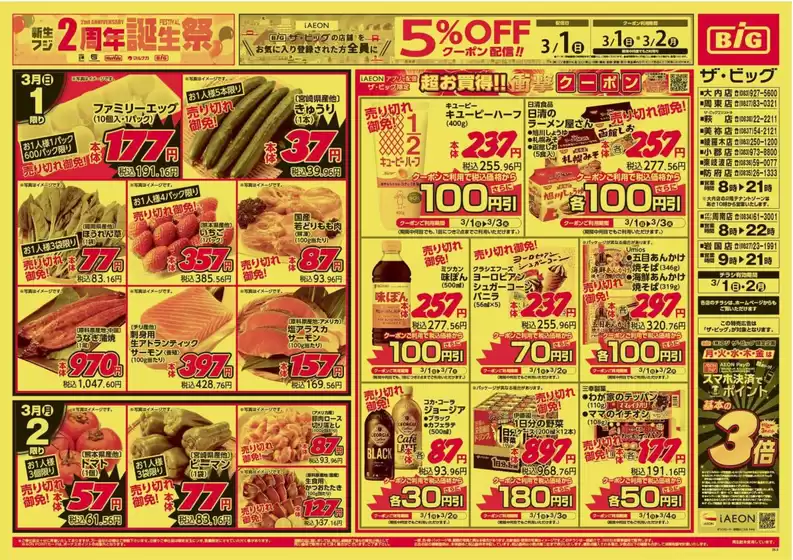 柏市でのザ・ビッグのカタログ | 私たちのお客様のための排他的な取引 | 2026-03-01T00:00:00.000Z - 2026-03-02T00:00:00.000Z