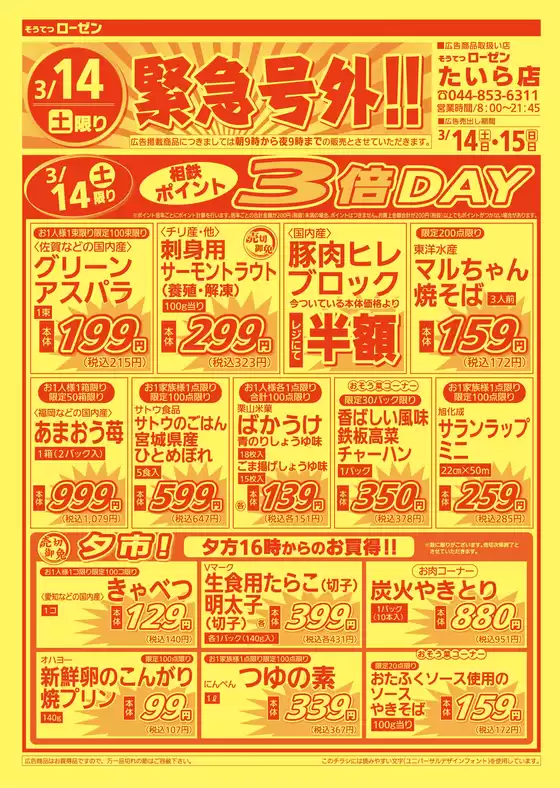 相鉄ローゼンのカタログ | 私たちのお客様のための排他的な取引 | 2026-03-13T00:00:00.000Z - 2026-03-15T00:00:00.000Z