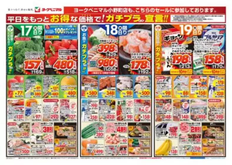 ヨークベニマルのカタログ | 割引とプロモーション | 2026-03-17T00:00:00.000Z - 2026-03-19T00:00:00.000Z