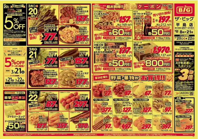 岡崎市でのザ・ビッグのカタログ | すべてのお客様のためのトップディール | 2026-03-20T00:00:00.000Z - 2026-03-22T00:00:00.000Z