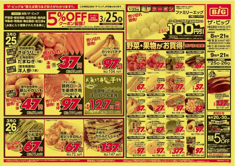 静岡市でのザ・ビッグのカタログ | 排他的な取引と掘り出し物 | 2026-03-25T00:00:00.000Z - 2026-03-26T00:00:00.000Z