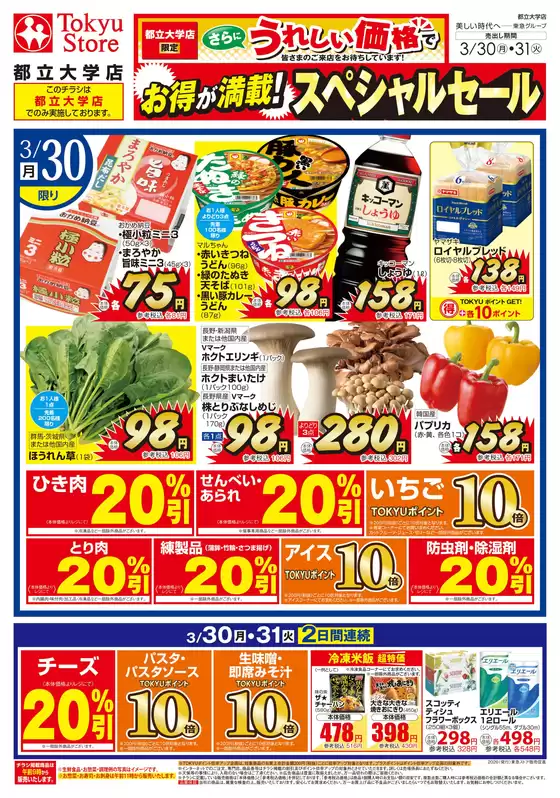 墨田区での東急ストアのカタログ | 排他的な取引と掘り出し物 | 2026-03-29T00:00:00.000Z - 2026-03-31T00:00:00.000Z