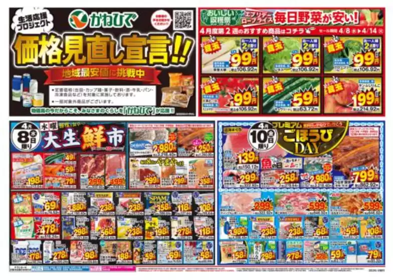 タウンプラザかねひでのカタログ | タウンプラザかねひで チラシ | 2026-04-08T00:00:00.000Z - 2026-04-10T00:00:00.000Z
