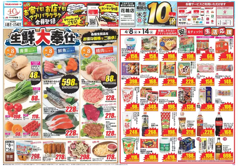 氷見市でのクスリのアオキのカタログ | すべての人のための魅力的な特別オファー | 2026-04-08T00:00:00.000Z - 2026-04-14T00:00:00.000Z