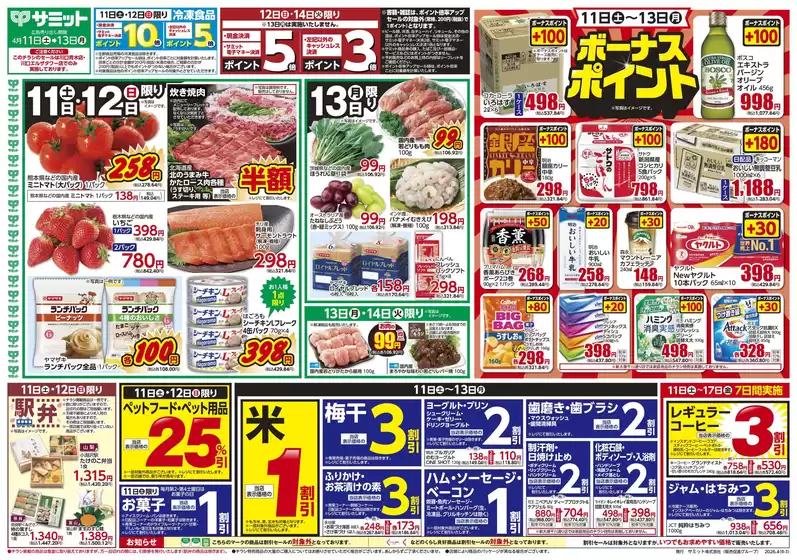 サミットのカタログ | 現在の掘り出し物とオファー | 2026-04-10T00:00:00.000Z - 2026-04-13T00:00:00.000Z