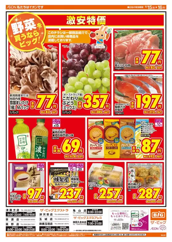 ザ・ビッグのカタログ | 私たちの最高の掘り出し物 | 2026-04-15T00:00:00.000Z - 2026-04-16T00:00:00.000Z