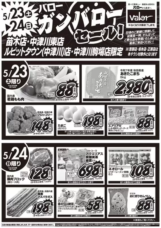 バローのカタログ | 2026/5/23(土)-2026/5/24(日) 特別セール | 2026-05-23T00:00:00.000Z - 2026-05-24T00:00:00.000Z