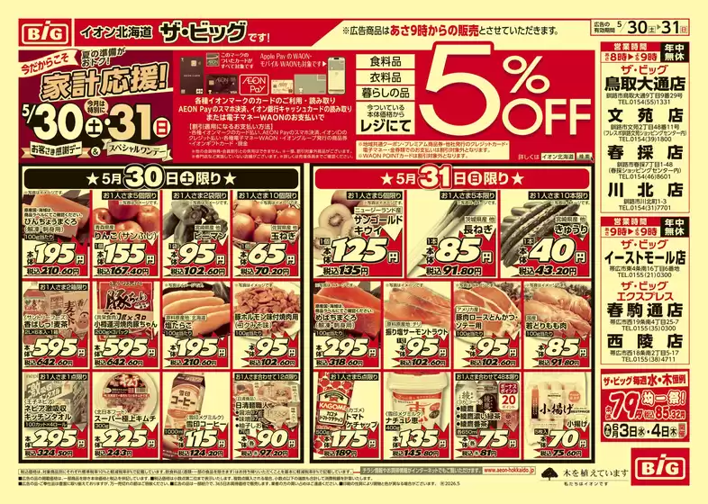 ザ・ビッグのカタログ | あなたのための私たちの最高の取引 | 2026-05-29T00:00:00.000Z - 2026-06-02T00:00:00.000Z