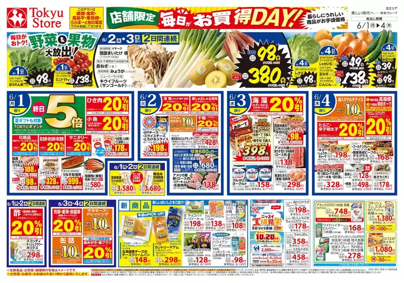 東急ストアのカタログ | 魅力的なオファーを発見する | 2026-05-31T00:00:00.000Z - 2026-06-04T00:00:00.000Z