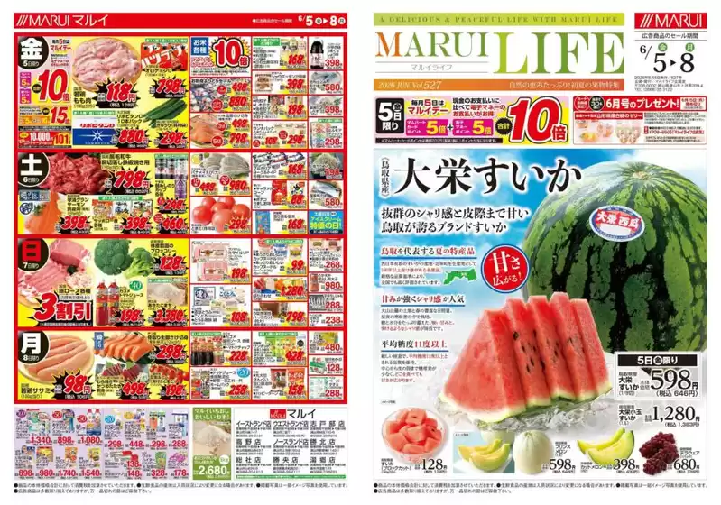 マルイのカタログ | 選ばれた製品の素晴らしい割引 | 2026-06-05T00:00:00.000Z - 2026-06-08T00:00:00.000Z