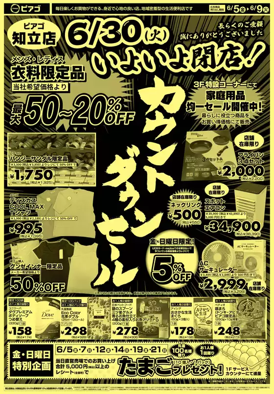 ピアゴのカタログ | 6月5日(金)-6月9日(火) | 2026-06-04T00:00:00.000Z - 2026-06-09T00:00:00.000Z