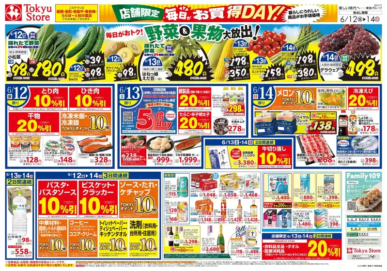 東急ストアのカタログ | 豊富なオファーの選択 | 2026-06-11T00:00:00.000Z - 2026-06-14T00:00:00.000Z