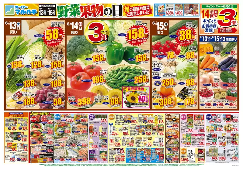 マルハチのカタログ | 2026年06月13日-15日 | 2026-06-12T00:00:00.000Z - 2026-06-15T00:00:00.000Z