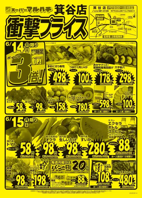 マルハチのカタログ | 衝撃プライス！！ | 2026-06-14T00:00:00.000Z - 2026-06-30T00:00:00.000Z