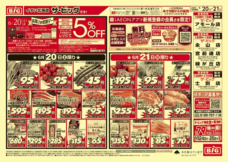 ザ・ビッグのカタログ | 現在の取引とオファー | 2026-06-19T00:00:00.000Z - 2026-06-23T00:00:00.000Z