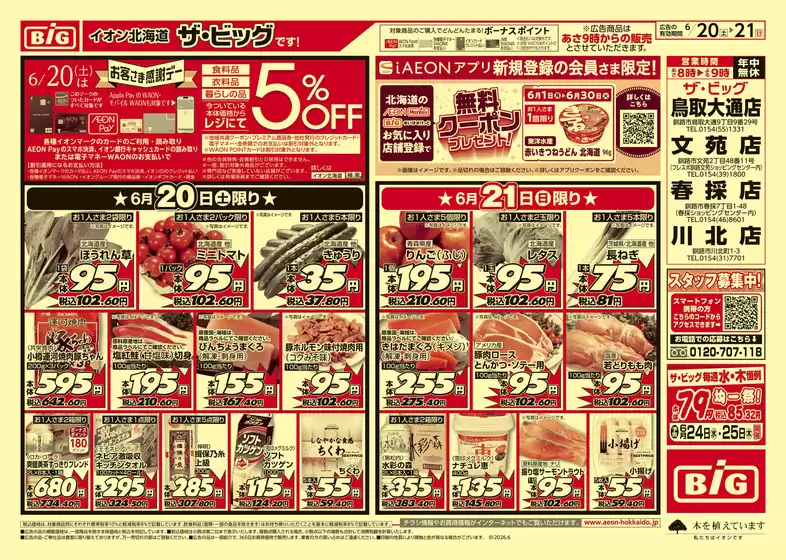 ザ・ビッグのカタログ | 現在の特別プロモーション | 2026-06-19T00:00:00.000Z - 2026-06-23T00:00:00.000Z