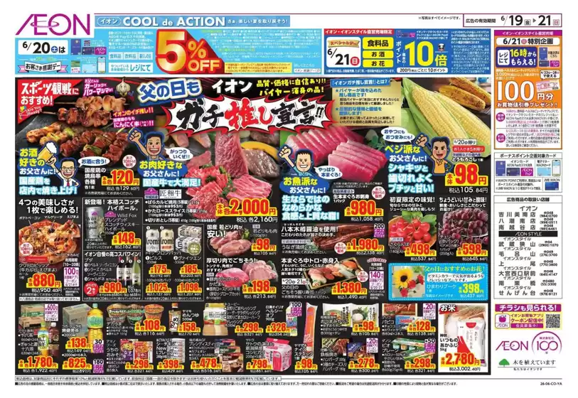 文京区でのイオンのカタログ | 排他的な掘り出し物 | 2026-06-18T00:00:00.000Z - 2026-06-21T00:00:00.000Z