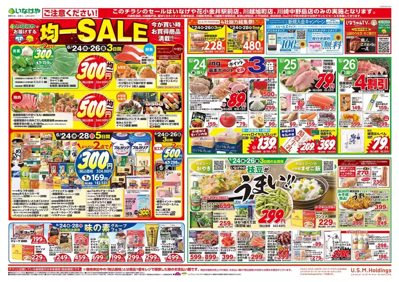 荒川区でのいなげやのカタログ | 掘り出し物ハンターのための素晴らしいオファー | 2026-06-24T00:00:00.000Z - 2026-06-30T00:00:00.000Z