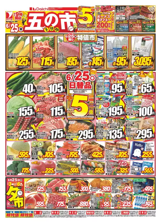 ダイイチのカタログ | 排他的な掘り出し物 | 2026-06-25T00:00:00.000Z - 2026-06-25T00:00:00.000Z