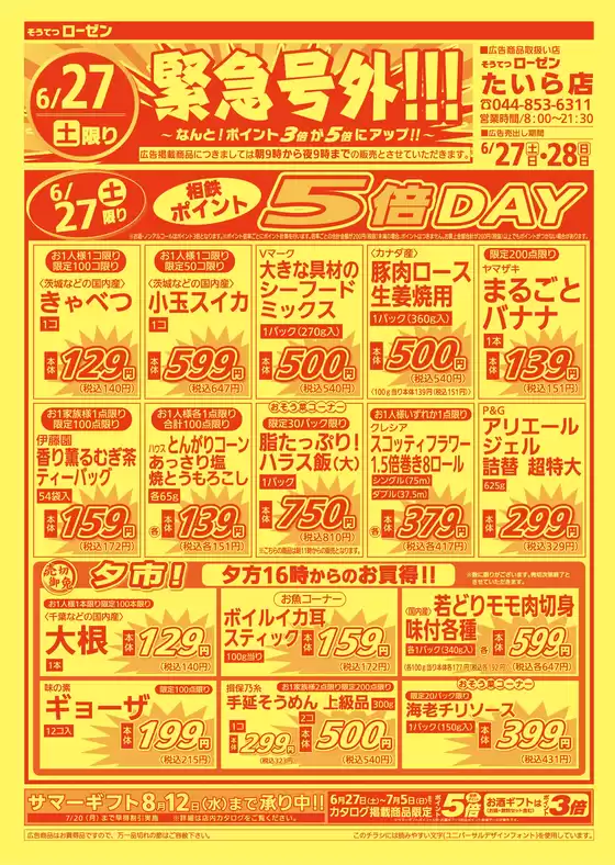 相鉄ローゼンのカタログ | 魅力的なオファーを発見する | 2026-06-26T00:00:00.000Z - 2026-06-28T00:00:00.000Z