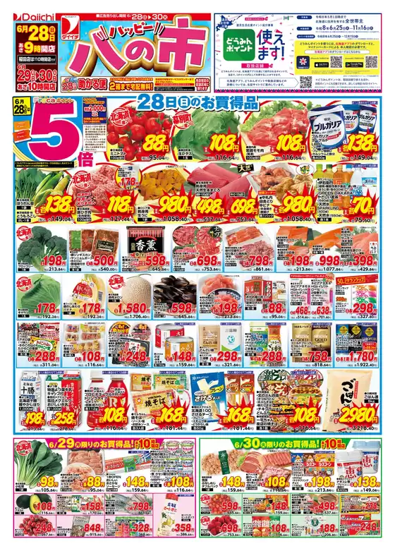 ダイイチのカタログ | ダイイチ チラシ | 2026-06-28T00:00:00.000Z - 2026-06-30T00:00:00.000Z