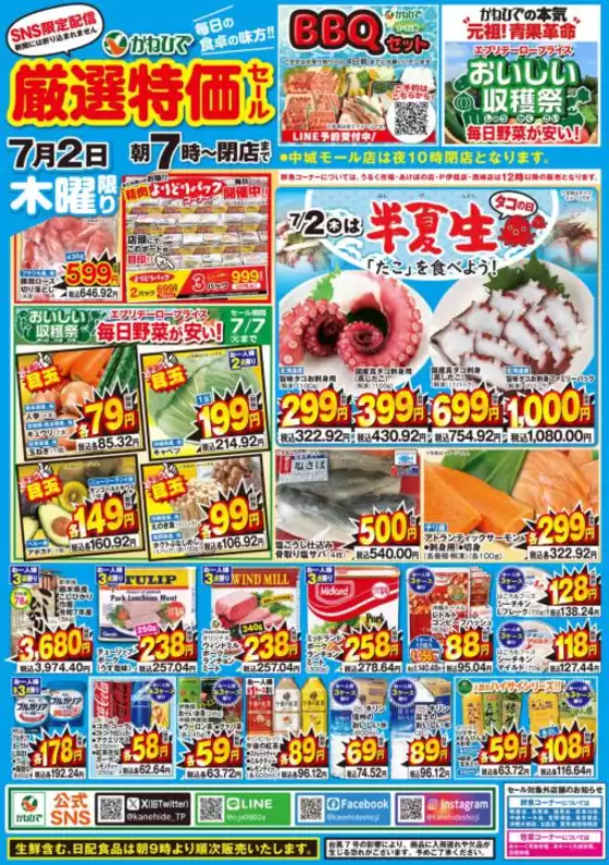 タウンプラザかねひでのカタログ | タウンプラザかねひで チラシ | 2026-07-02T00:00:00.000Z - 2026-07-07T00:00:00.000Z