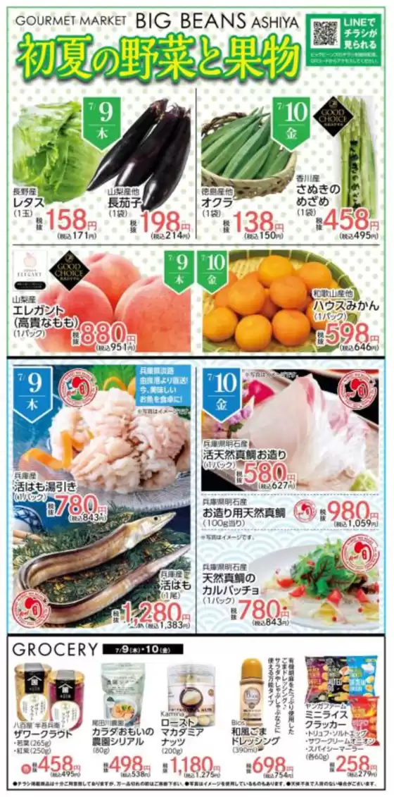 ビッグビーンズのカタログ | 芦屋店 | 2026-07-09T00:00:00.000Z - 2026-07-10T00:00:00.000Z