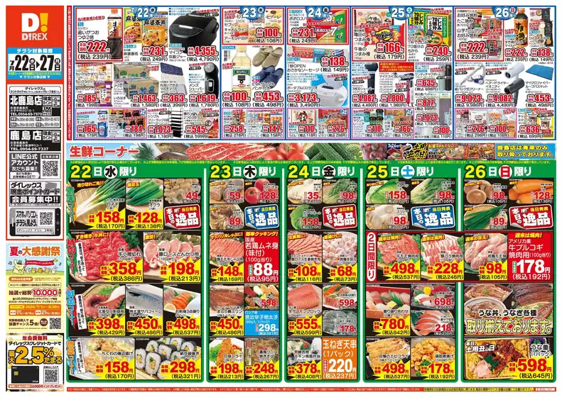 嬉野市でのダイレックスのカタログ | 発見するための新しいオファー | 2026-07-22T00:00:00.000Z - 2026-08-05T00:00:00.000Z
