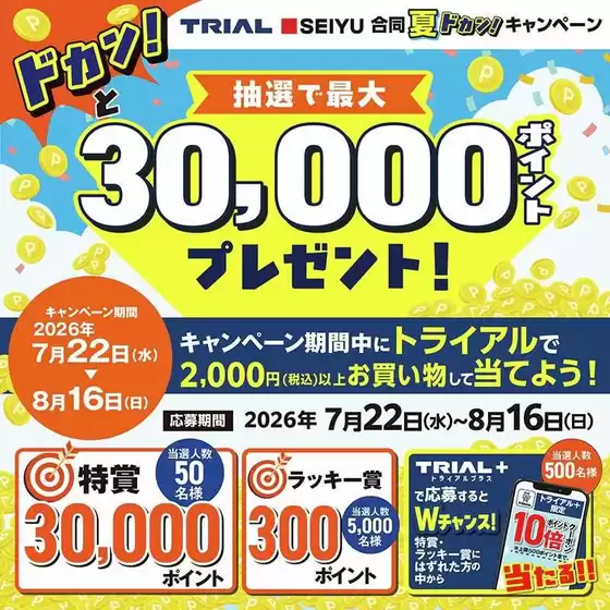トライアルのカタログ | トライアル 最新チラシ | 2026-07-22T00:00:00.000Z - 2026-08-16T00:00:00.000Z
