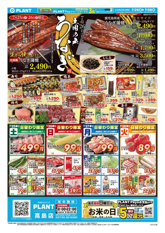 スーパーセンタープラントのカタログ | 選ばれた製品の素晴らしい割引 | 2026-07-25T00:00:00.000Z - 2026-07-28T00:00:00.000Z