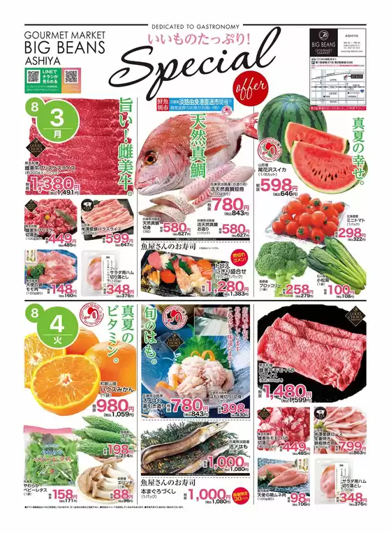 ビッグビーンズのカタログ | 芦屋店 | 2026-08-03T00:00:00.000Z - 2026-08-04T00:00:00.000Z