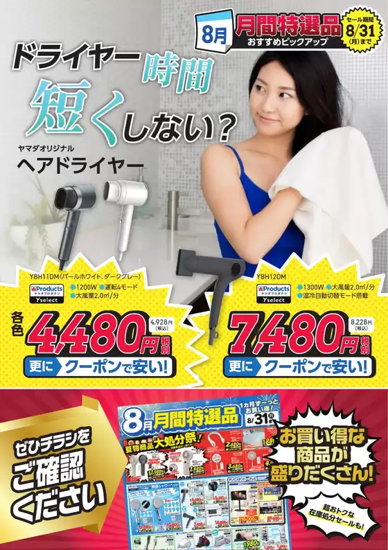 笠岡市でのヤマダ電機のカタログ | 今すぐ私たちの取引で節約 | 2026-08-11T00:00:00.000Z - 2026-08-31T00:00:00.000Z
