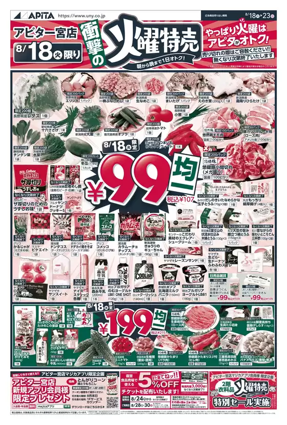 アピタのカタログ | あなたのための私たちの最高のオファー | 2026-08-17T00:00:00.000Z - 2026-08-23T00:00:00.000Z
