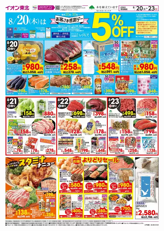イオンのカタログ | 現在の特別プロモーション | 2026-08-20T00:00:00.000Z - 2026-08-23T00:00:00.000Z