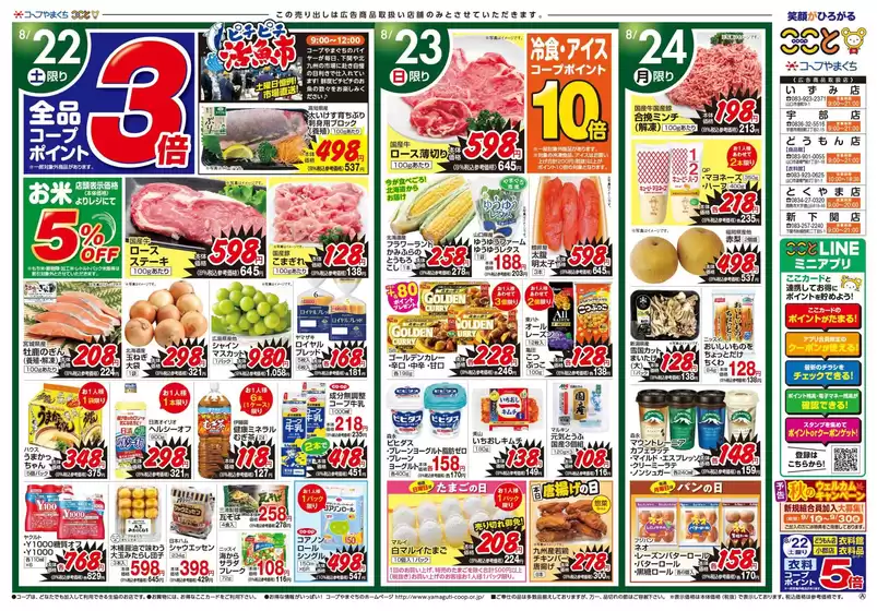 コープやまぐちのカタログ | コープやまぐち 最新チラシ | 2026-08-22T00:00:00.000Z - 2026-09-30T00:00:00.000Z